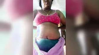 Tamil Aunty Pleasuring Herself Alone Fingering Her Wet Pussy