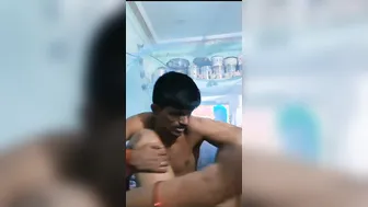 Village Couple Making Passionate Love In Their Bedroom Together