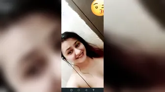 Pakistani GF Showing Tits Topless During Naughty Video Call