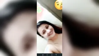 Pakistani GF Showing Tits Topless During Naughty Video Call