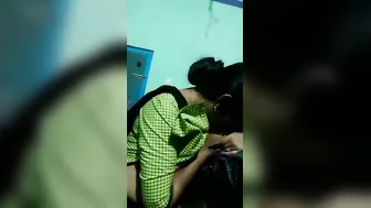 His GF Letting Him Suck Her Bare Tits After Stripping Now