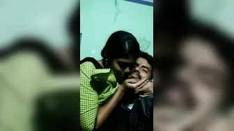 His GF Letting Him Suck Her Bare Tits After Stripping Now