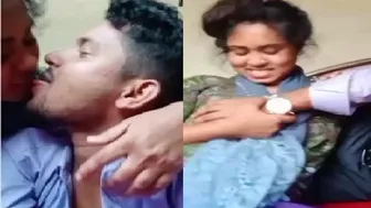 Passionate Lovers Making Out While He Grabs Her Bare Tits Hard