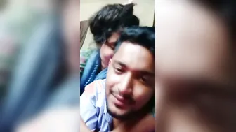 Passionate Lovers Making Out While He Grabs Her Bare Tits Hard