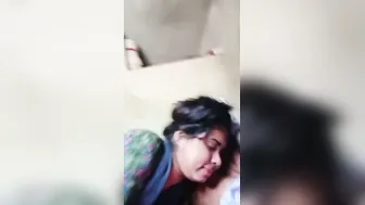 Passionate Lovers Making Out While He Grabs Her Bare Tits Hard