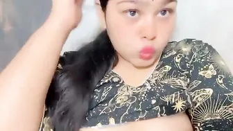 Beautiful Indian Girl Flashing Her Naked Tits On Camera