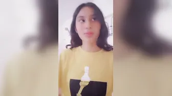 Cute GF Stripping Naked Showing Small Tits For Me