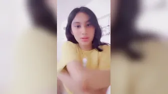 Cute GF Stripping Naked Showing Small Tits For Me