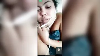 My Topless Gf Chatting Dirty And Teasing On Video Call Today