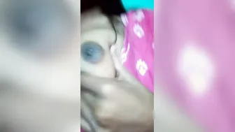 My Gf Showing Off Her Boobs And Pressing Them On Camera