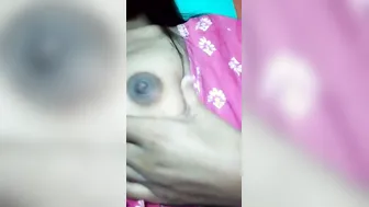 My Gf Showing Off Her Boobs And Pressing Them On Camera