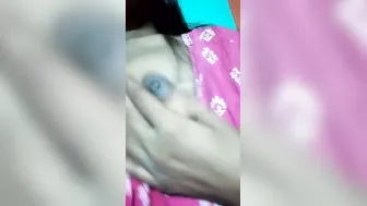 My Gf Showing Off Her Boobs And Pressing Them On Camera