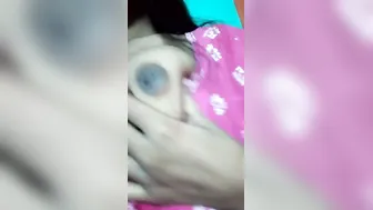 My Gf Showing Off Her Boobs And Pressing Them On Camera