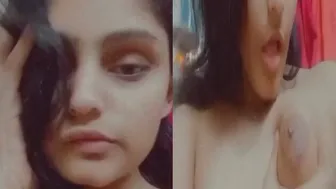 Desi Babe Licking Her Own Tits Teasing Me On Cam So Naughty