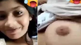 My GF Showing Her Boobs To Me On Our Video Call Tonight