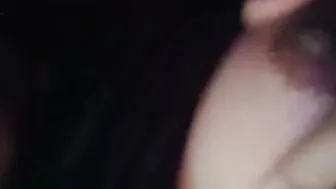 My Baby Showing Her Round Tits During Our Late Night Session