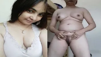 Horny Babe Rubbing Herself All Over Getting Ready For Me Now