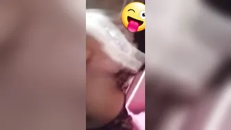 My GF Stripping Topless On Late Night Video Call Sex