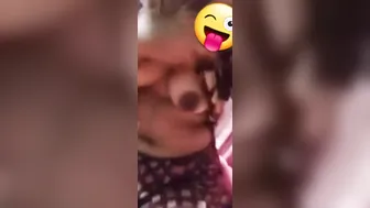 My GF Stripping Topless On Late Night Video Call Sex
