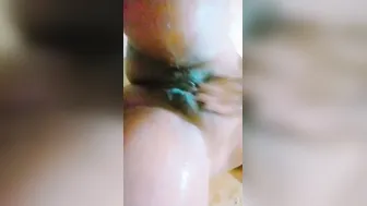 Pressing My GFs Boobs In The Bathroom While She Moans