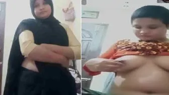 Cute Desi Babe Flashing Her Tits Topless On Video Call Tonight