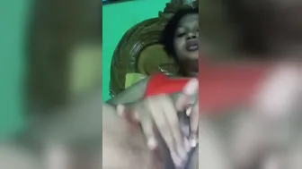 Lonely GF Fingering Her Dripping Wet Pussy At Home