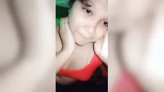 Lonely GF Fingering Her Dripping Wet Pussy At Home