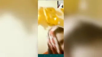 GF Spreading Pussy Wide On Private Video Call Session