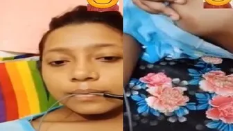 Topless GF Flashing Her Tits On Video Call Making Me Hard