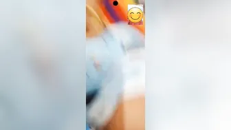 Topless GF Flashing Her Tits On Video Call Making Me Hard