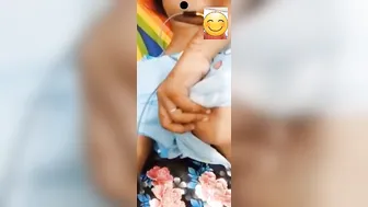 Topless GF Flashing Her Tits On Video Call Making Me Hard