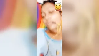 Topless GF Flashing Her Tits On Video Call Making Me Hard