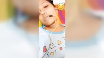 Topless GF Flashing Her Tits On Video Call Making Me Hard