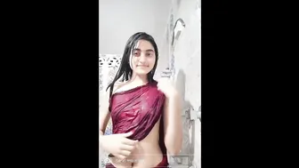 Skinny Babe Showering Nude Caught On Camera Exposing Body