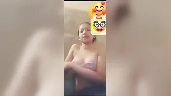 Skinny GF Stripping Naked On Video Call Teasing Me Hot