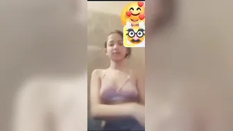 Skinny GF Stripping Naked On Video Call Teasing Me Hot
