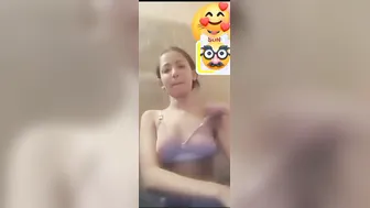 Skinny GF Stripping Naked On Video Call Teasing Me Hot