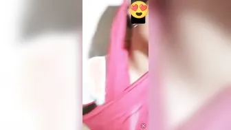 GF Showing Off Big Tits On Video Call For Her Man