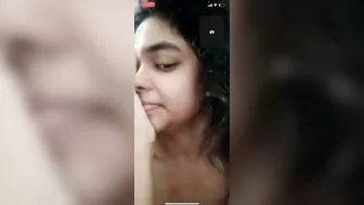 GF Getting Naked On Video Call Teasing Her BF