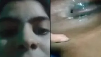 GF Spreading Wet Pussy Wide In Private Selfie Video