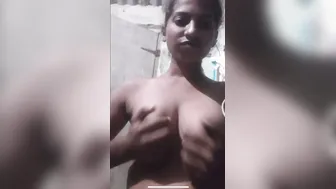 Indian GF Showing Tits To BF On Video Call