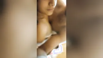 Young Desi Couple Filming Themselves Getting Intimate Together