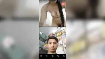 Hottest Desi Babe Stripping And Playing On Video Call Alone