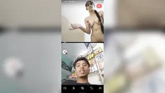 Hottest Desi Babe Stripping And Playing On Video Call Alone