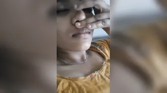 South Indian Babe Spreading Legs Showing Her Hairy Pussy Close