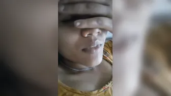 South Indian Babe Spreading Legs Showing Her Hairy Pussy Close