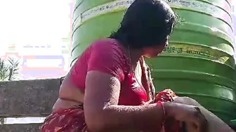 Village Wife Bathing Naked On Rooftop Caught On Camera Goes Viral