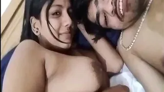 Busty GF Enjoying Passionate Sex With Lover In Bedroom