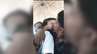 GF Flashing Her Tits In Crowded Restaurant Secretly Mms