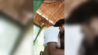 GF Flashing Her Tits In Crowded Restaurant Secretly Mms